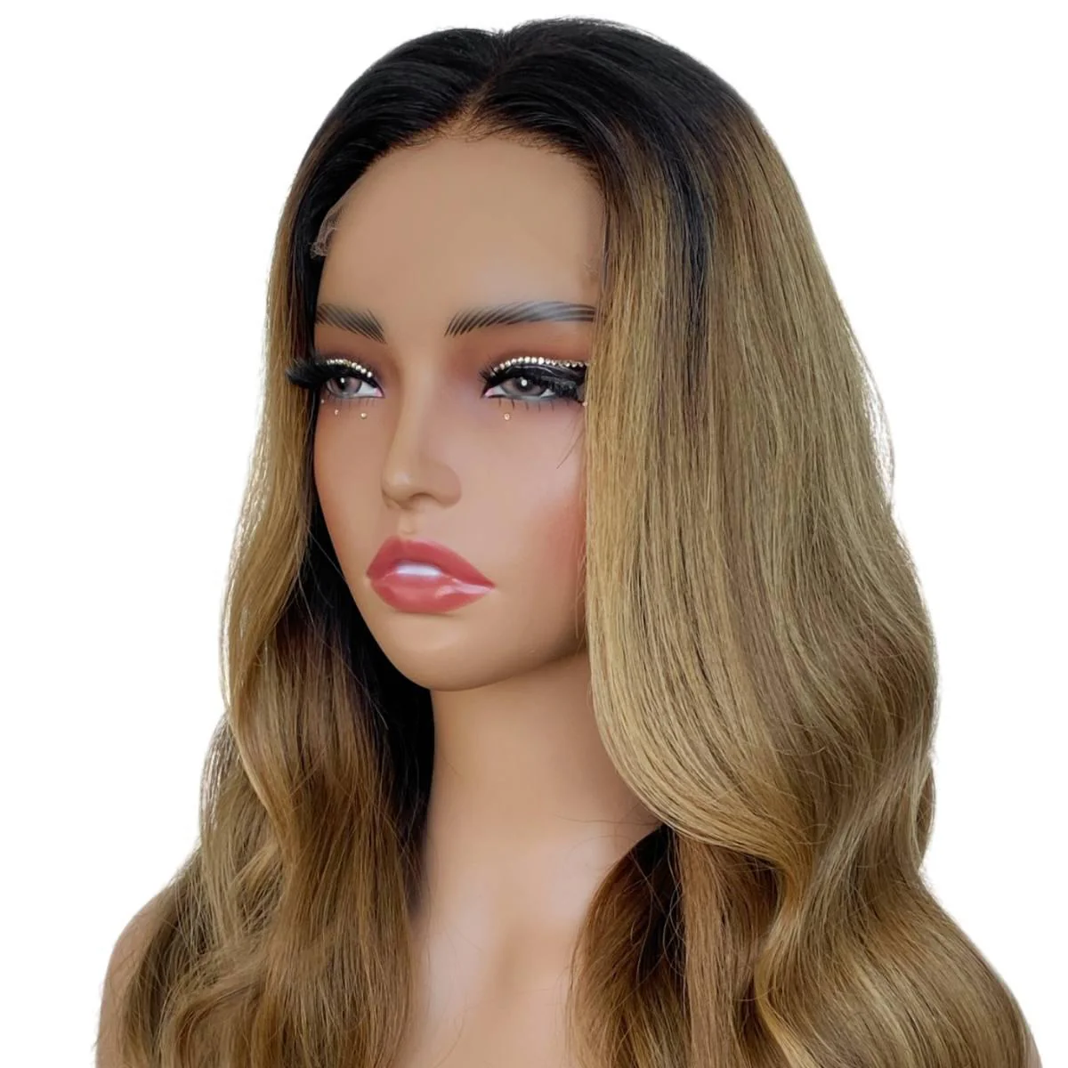 Raw Dark Blonde Balayage Wavy 5x5 HD Closure Wig - Image 3