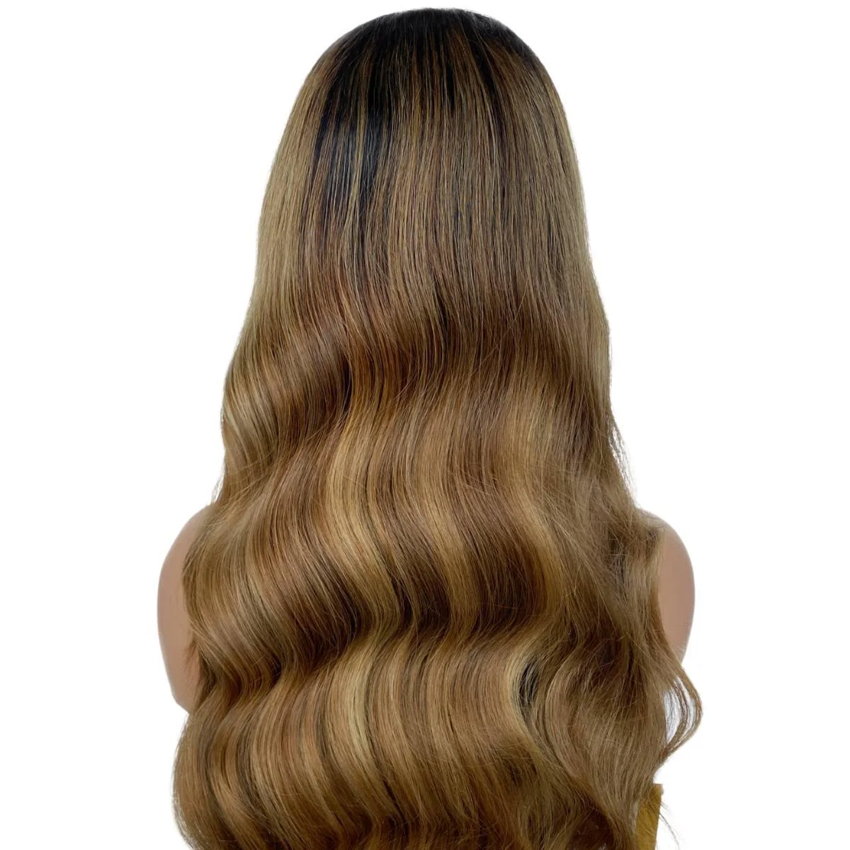 Raw Dark Blonde Balayage Wavy 5x5 HD Closure Wig - Image 5
