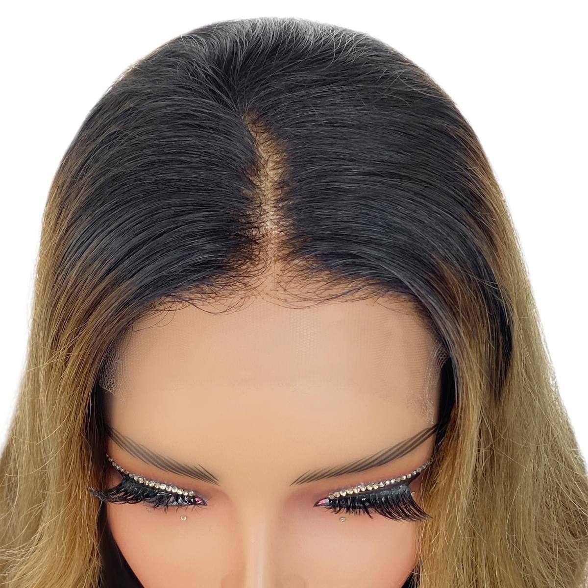 Raw Dark Blonde Balayage Wavy 5x5 HD Closure Wig - Image 6