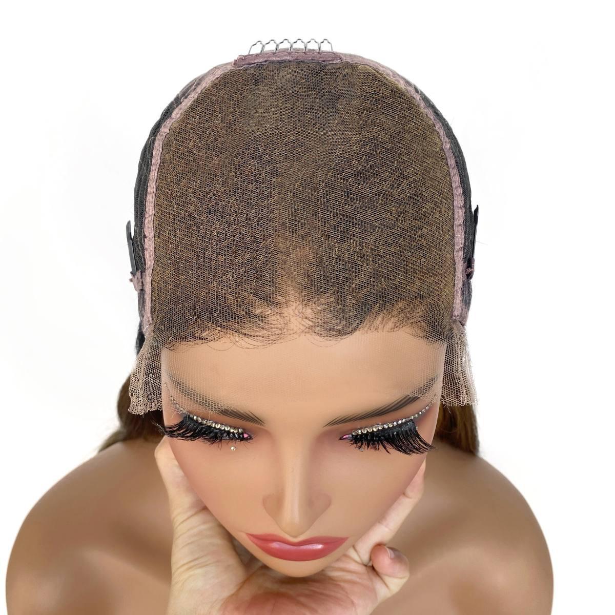 Raw Dark Blonde Balayage Wavy 5x5 HD Closure Wig - Image 7