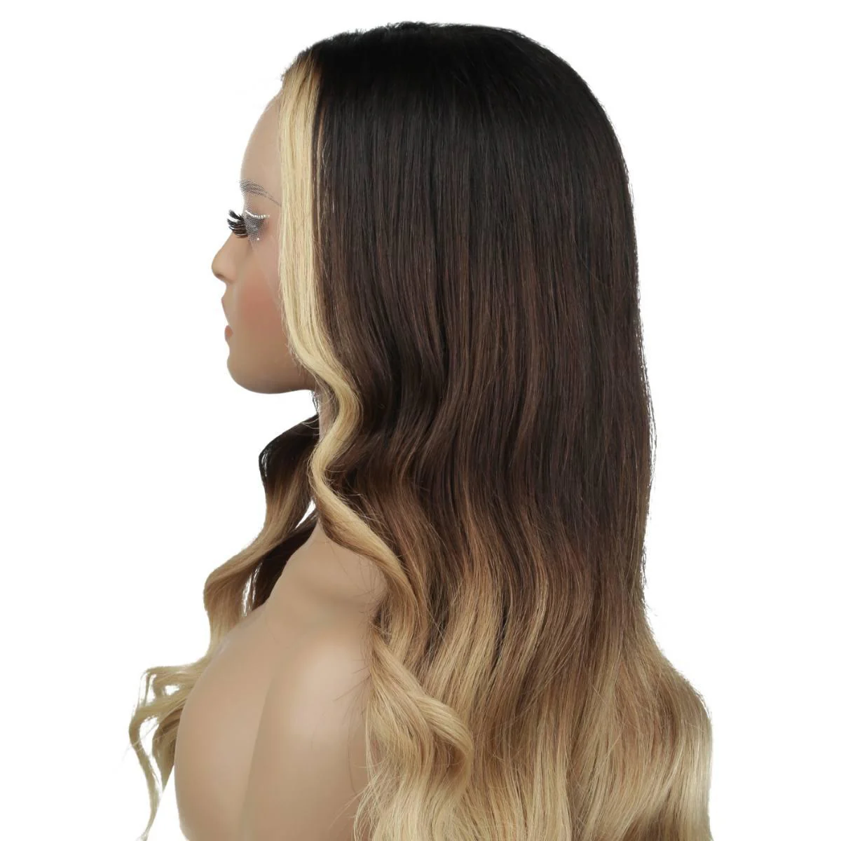 Blonde Balayage Wavy 13x6 HD Lace Front Wig - Image 4