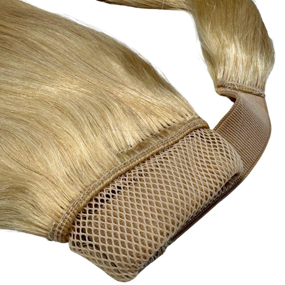 Bleach Blonde 100% Human Hair Ponytail Extension - Image 3