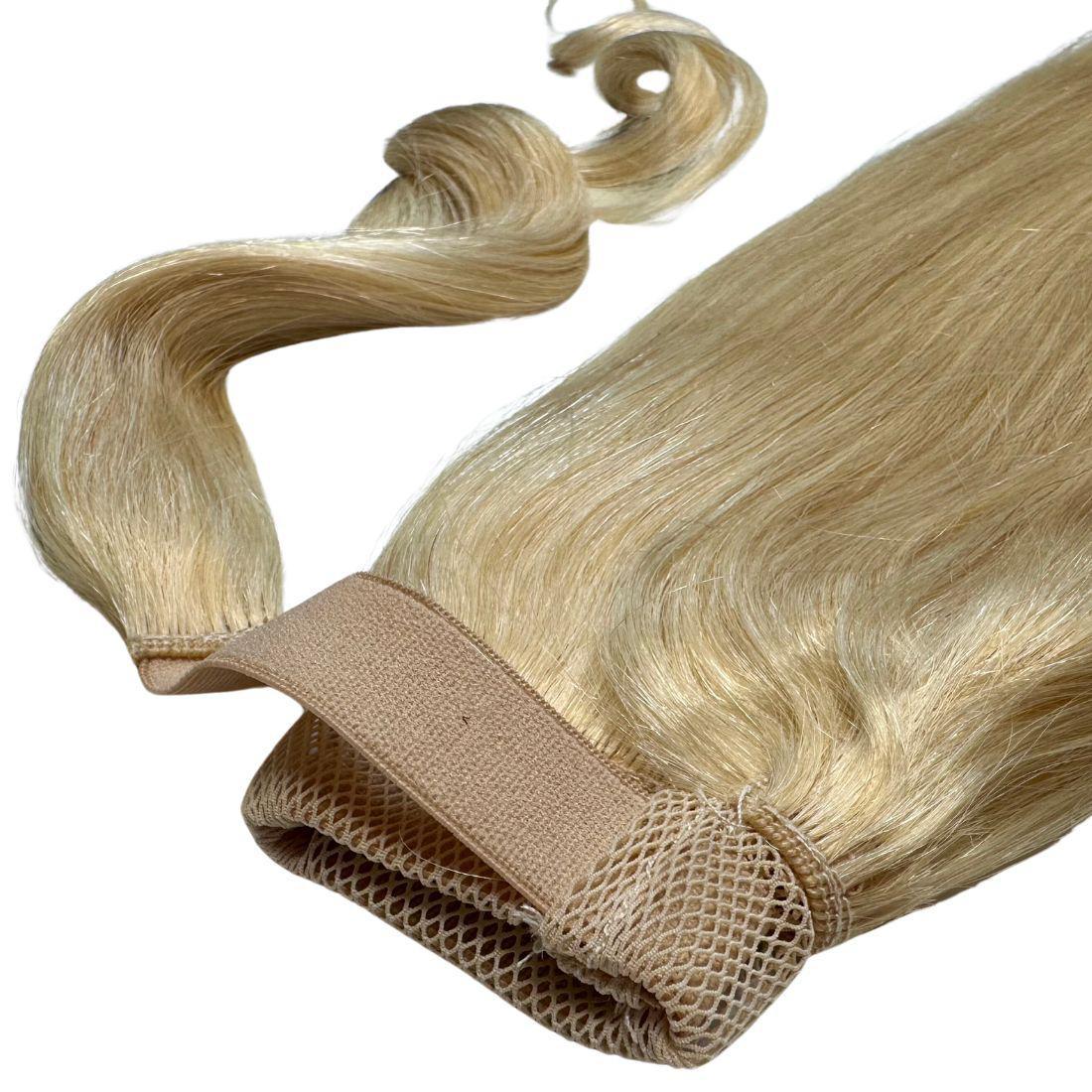 Bleach Blonde 100% Human Hair Ponytail Extension - Image 4