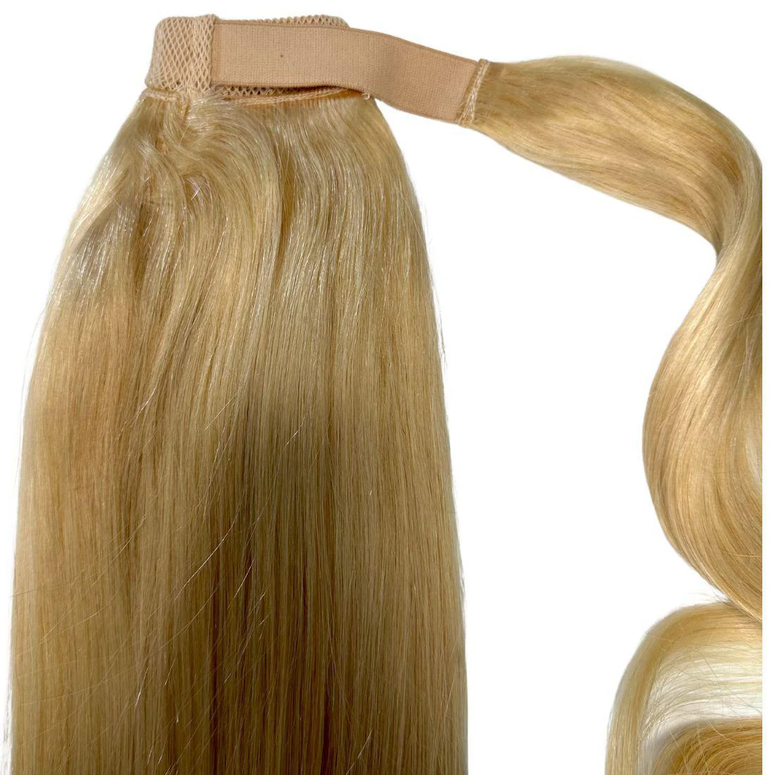 Bleach Blonde 100% Human Hair Ponytail Extension - Image 6