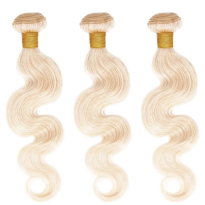 Blonde Body Wave 100% Human Hair Bundle Deals - Image 4