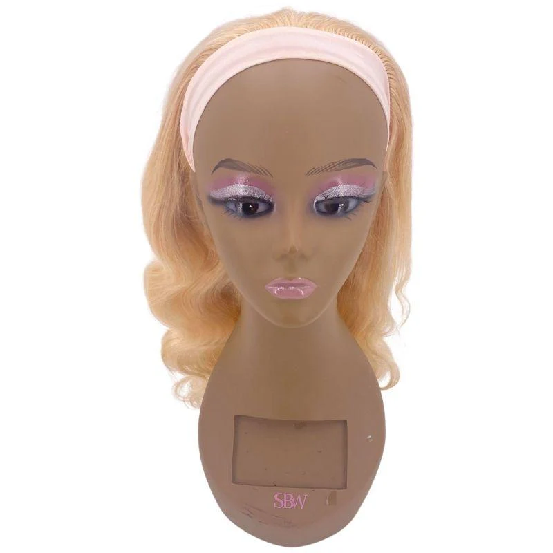Blonde Body Wave Human Hair Headband Wig SALE - Image 4