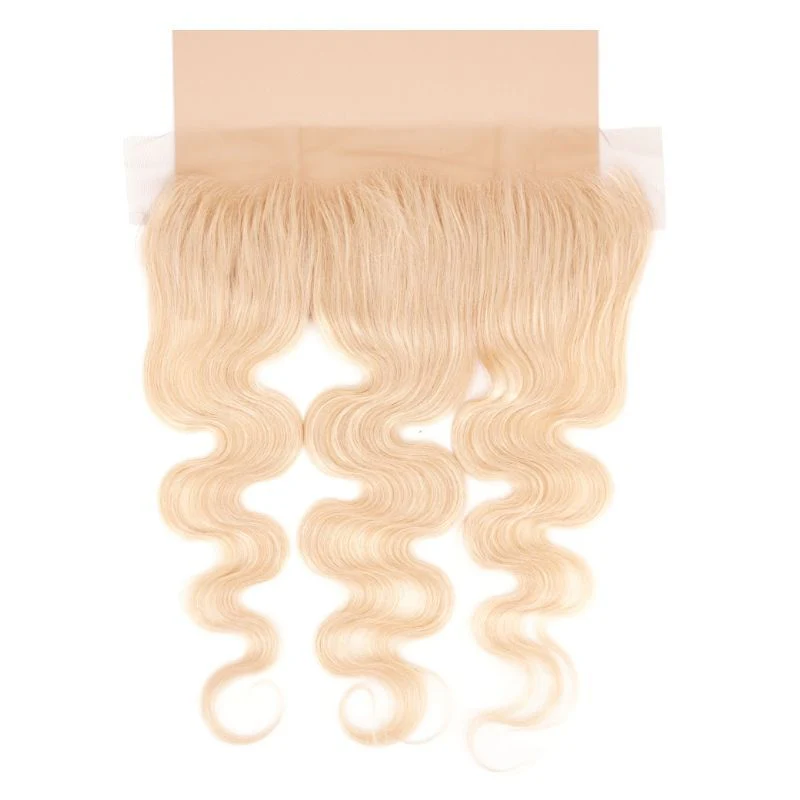 Blonde Body Wave 13x4 Transparent Lace Human Hair Frontal - Image 5
