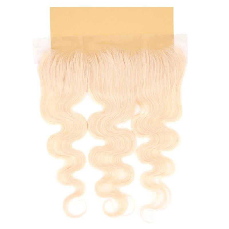 Blonde Body Wave 13x4 Transparent Lace Human Hair Frontal - Image 6