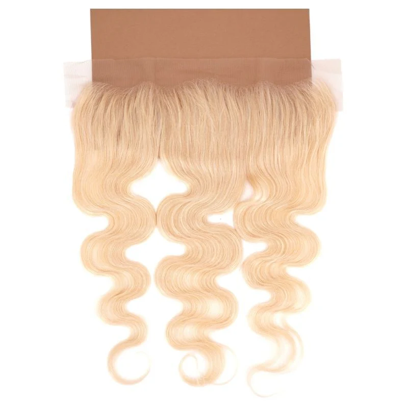 Blonde Body Wave 13x4 Transparent Lace Human Hair Frontal - Image 7