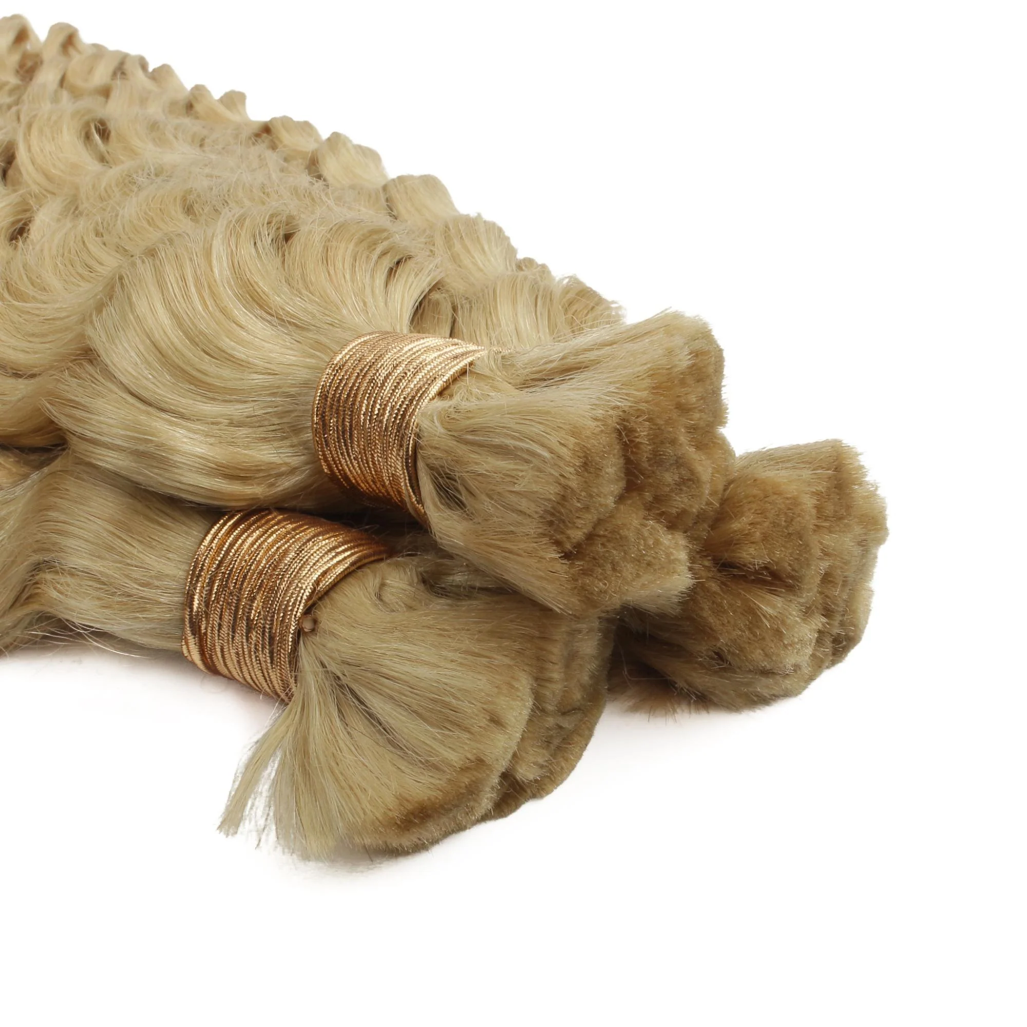 Blonde Deep Wave Bulk 100% Human Braiding Hair - Image 8