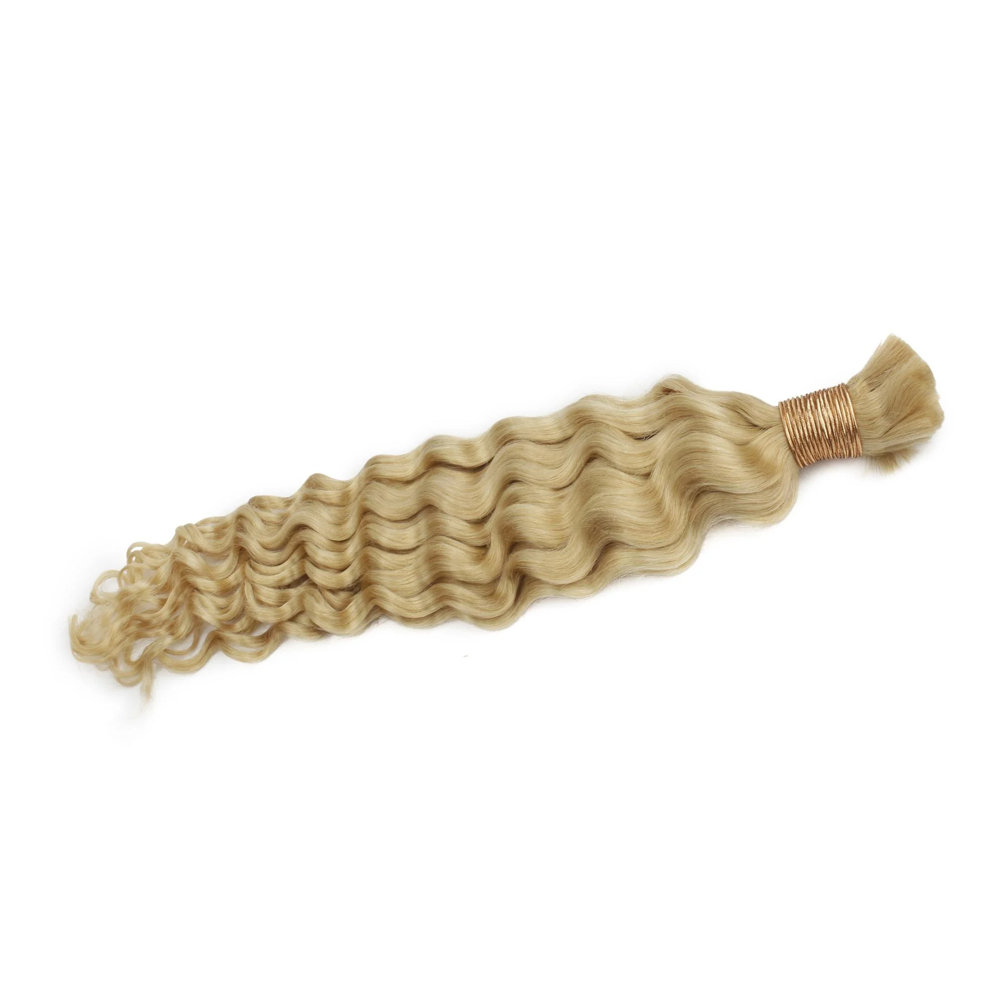 Blonde Deep Wave Bulk 100% Human Braiding Hair - Image 9