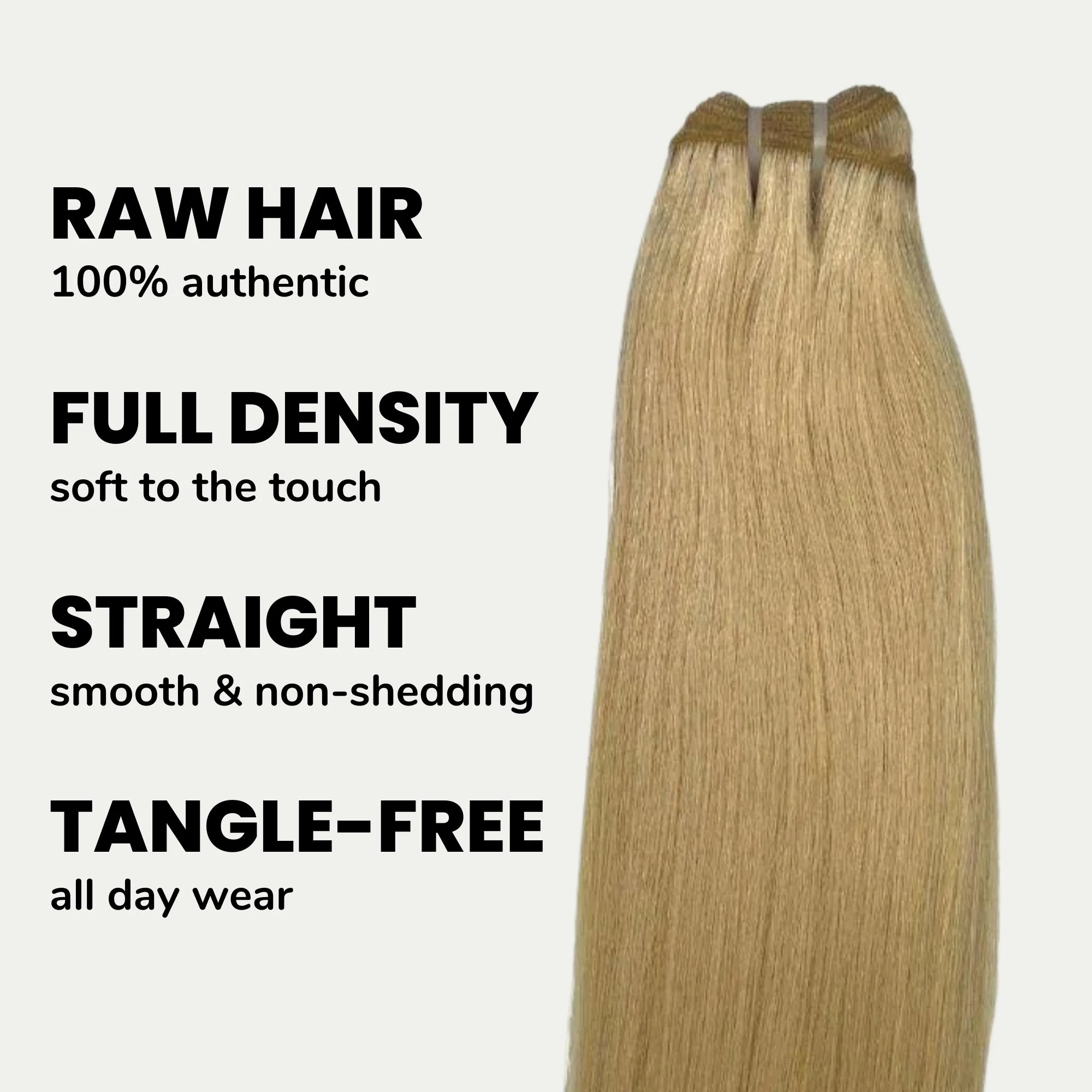 Raw Blonde Straight 100% Human Hair Bundles - Image 3