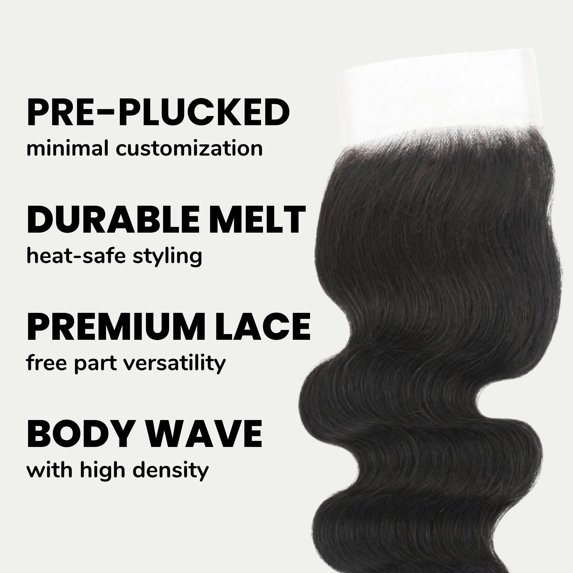 Brazilian Body Wave 4x4 HD Lace 100% Human Hair Closure - Image 3
