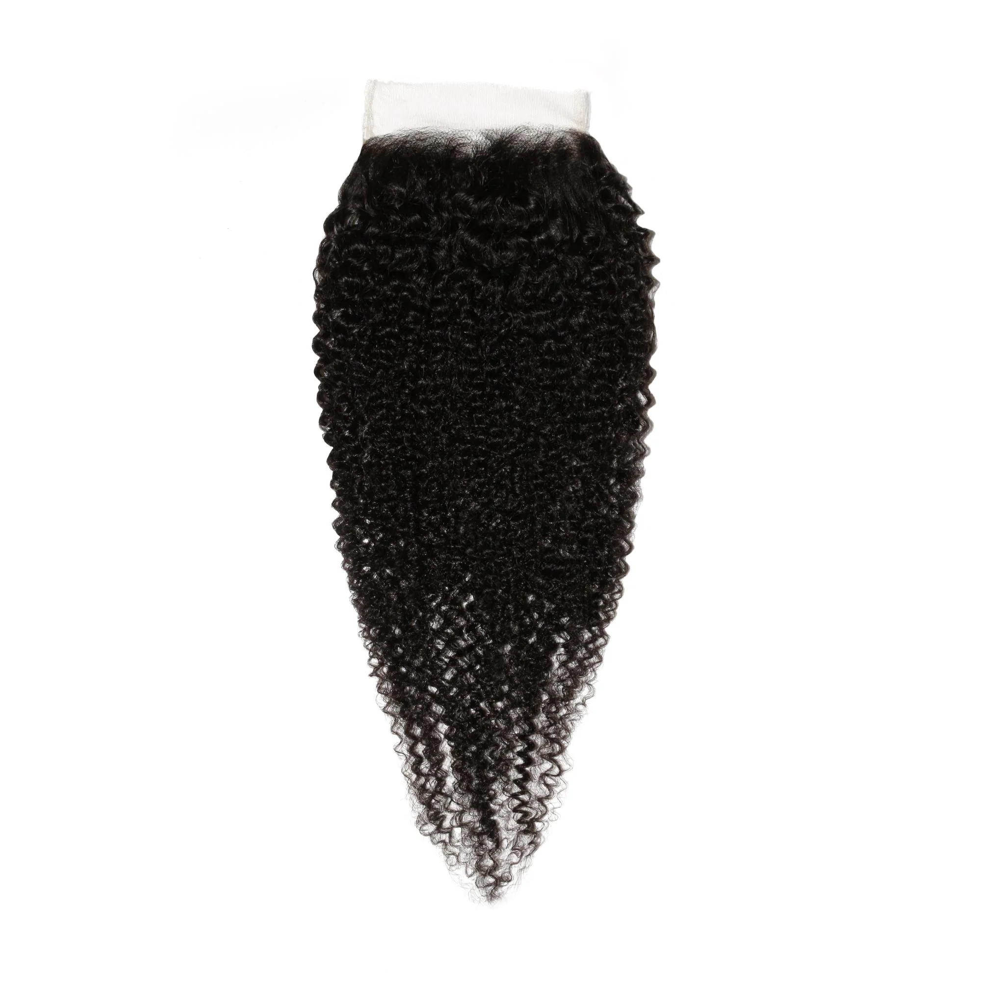 Afro Kinky Curly 4x4 Transparent Lace Human Hair Closure - Image 4