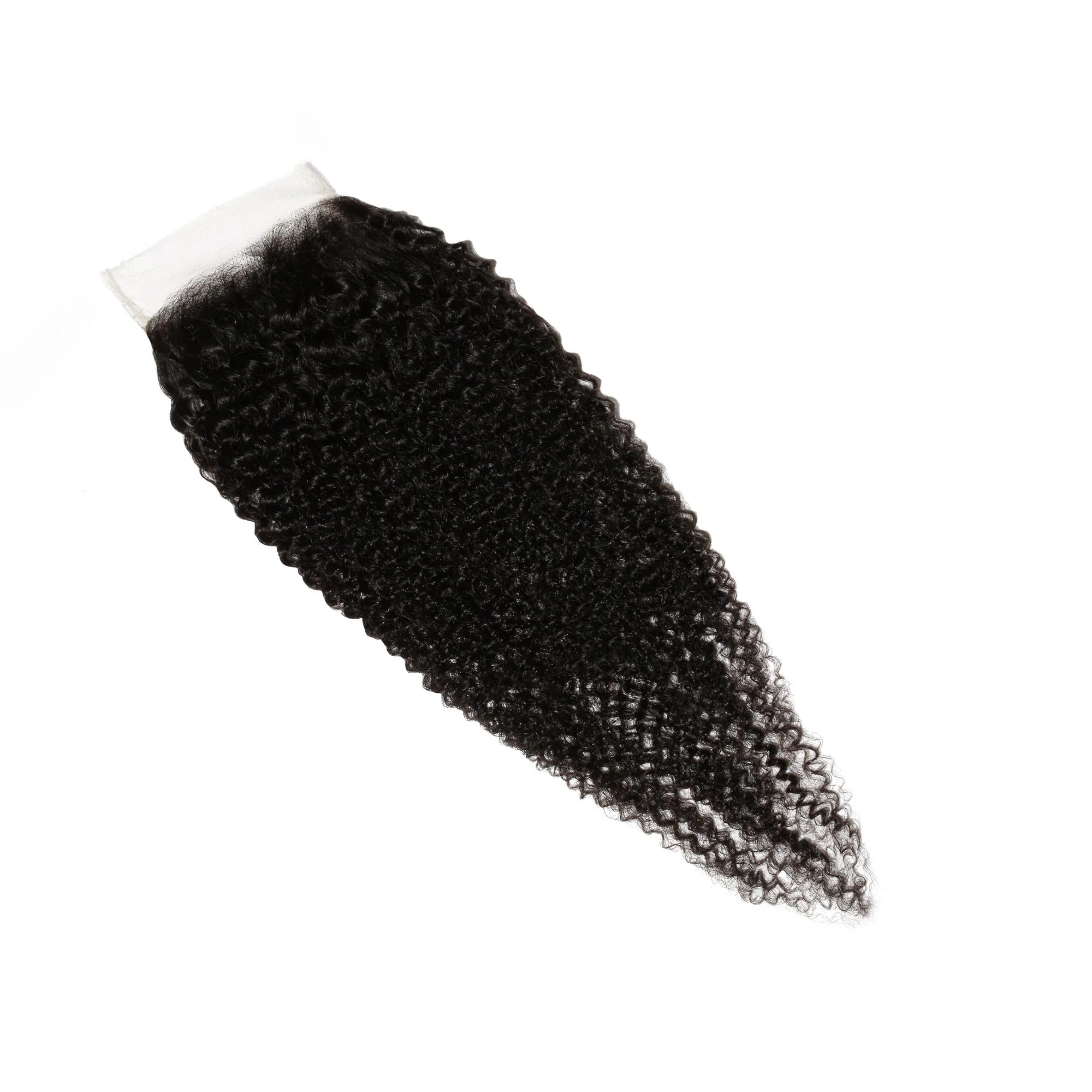 Afro Kinky Curly 4x4 Transparent Lace Human Hair Closure - Image 6