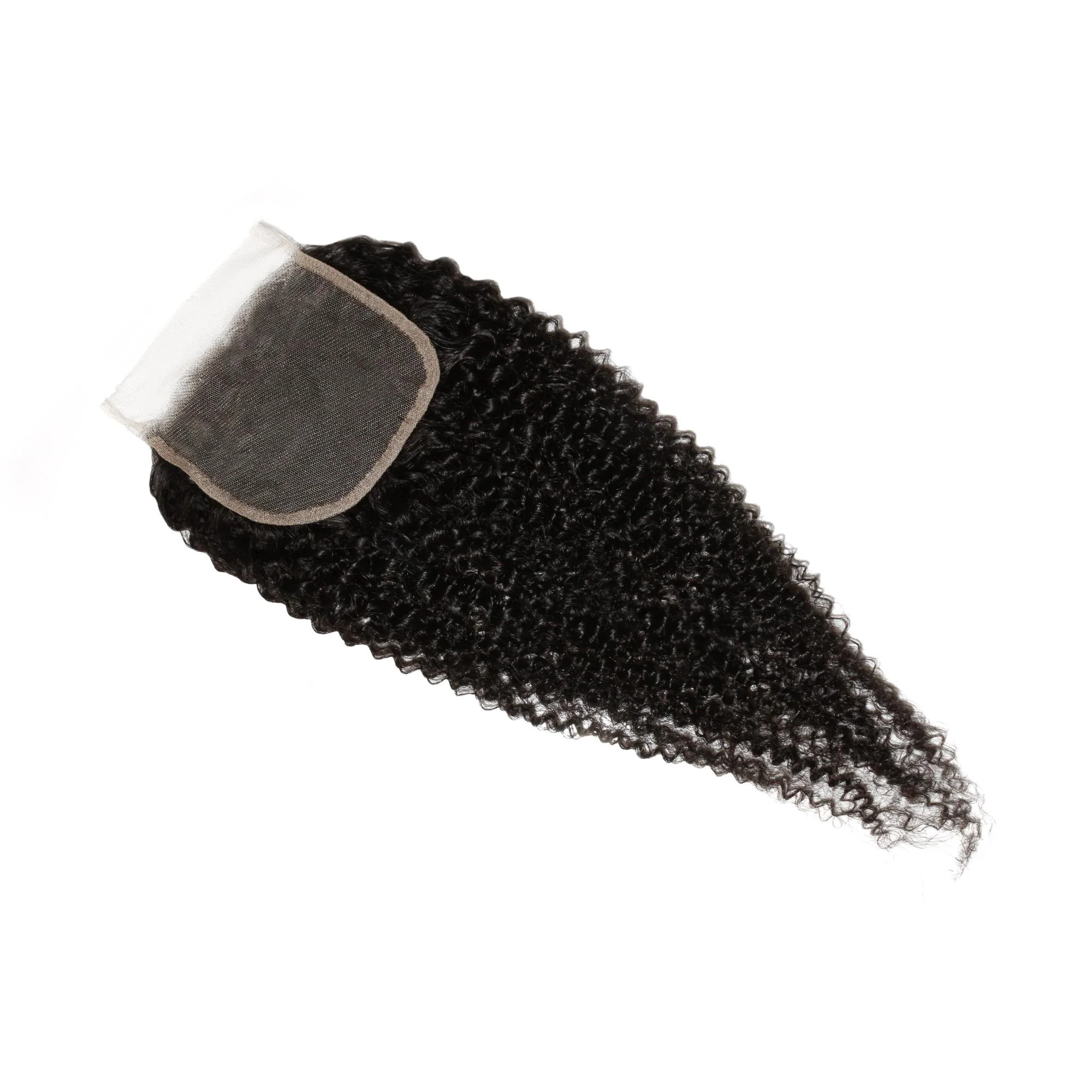 Afro Kinky Curly 4x4 Transparent Lace Human Hair Closure - Image 7