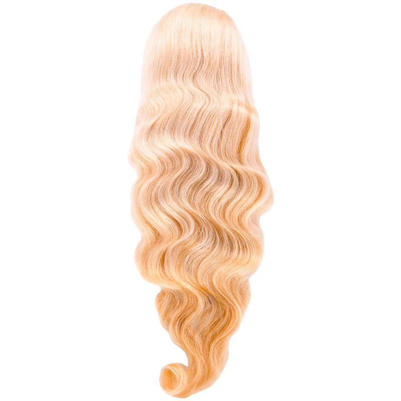 Blonde Body Wave 13x4 Transparent Lace Front Human Hair Wig - Image 3