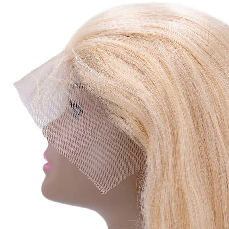 Brazilian Blonde Straight 13x4 Transparent Lace Front 100% Human Hair Wig - Image 6