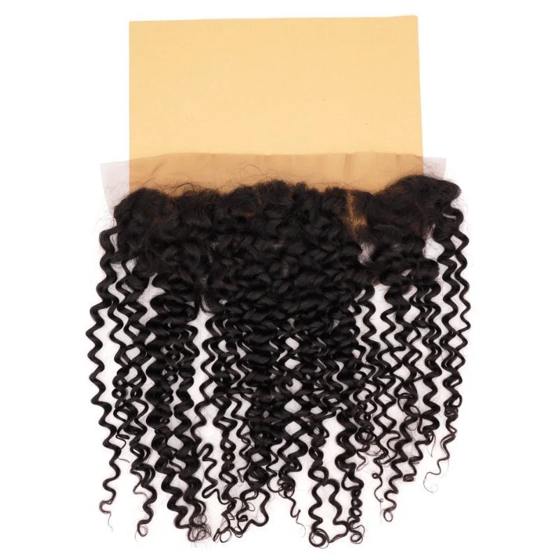 Kinky Curly 13x4 Transparent Lace Human Hair Frontal - Image 6