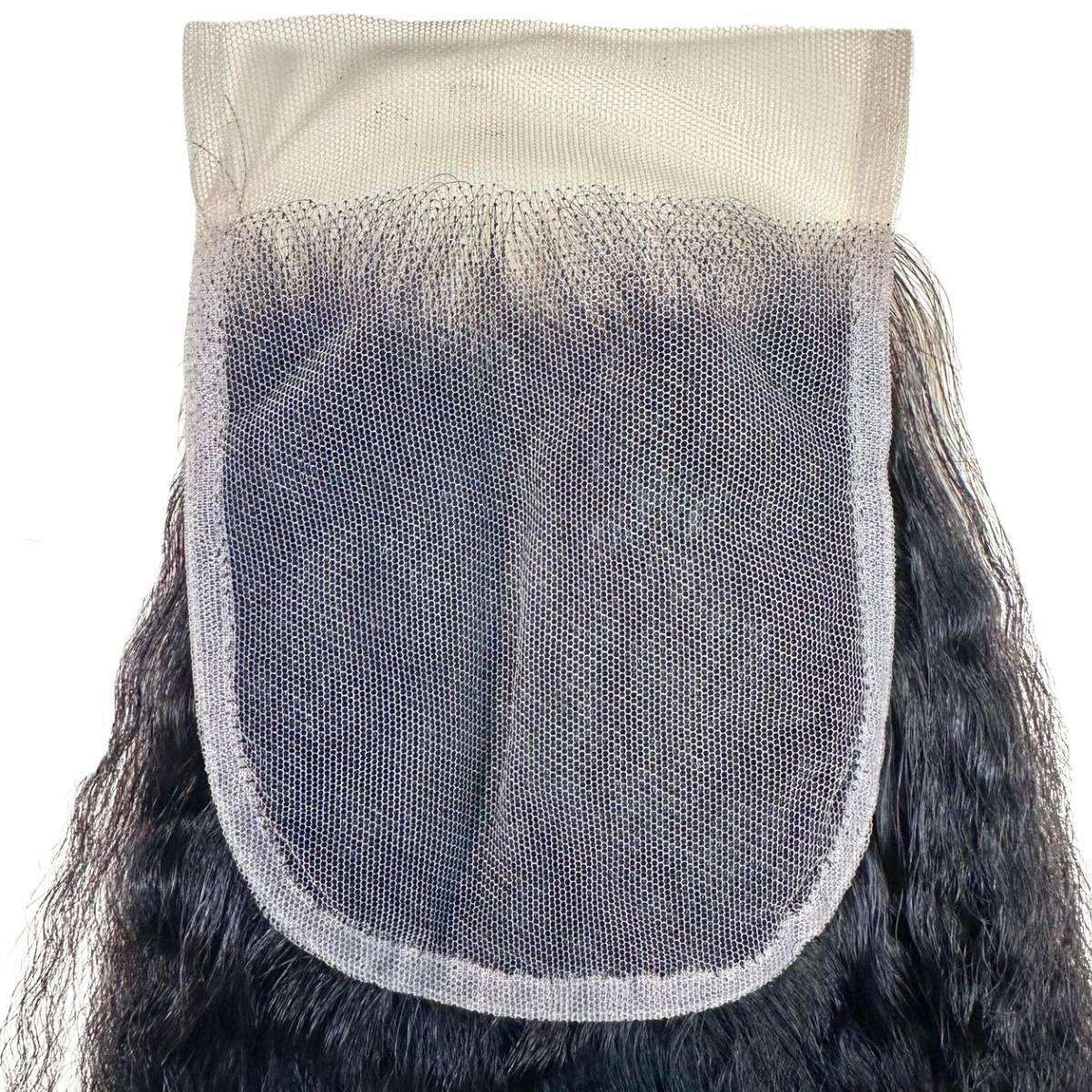 Kinky Straight 4x4 Transparent Lace Human Hair Closure - Image 5