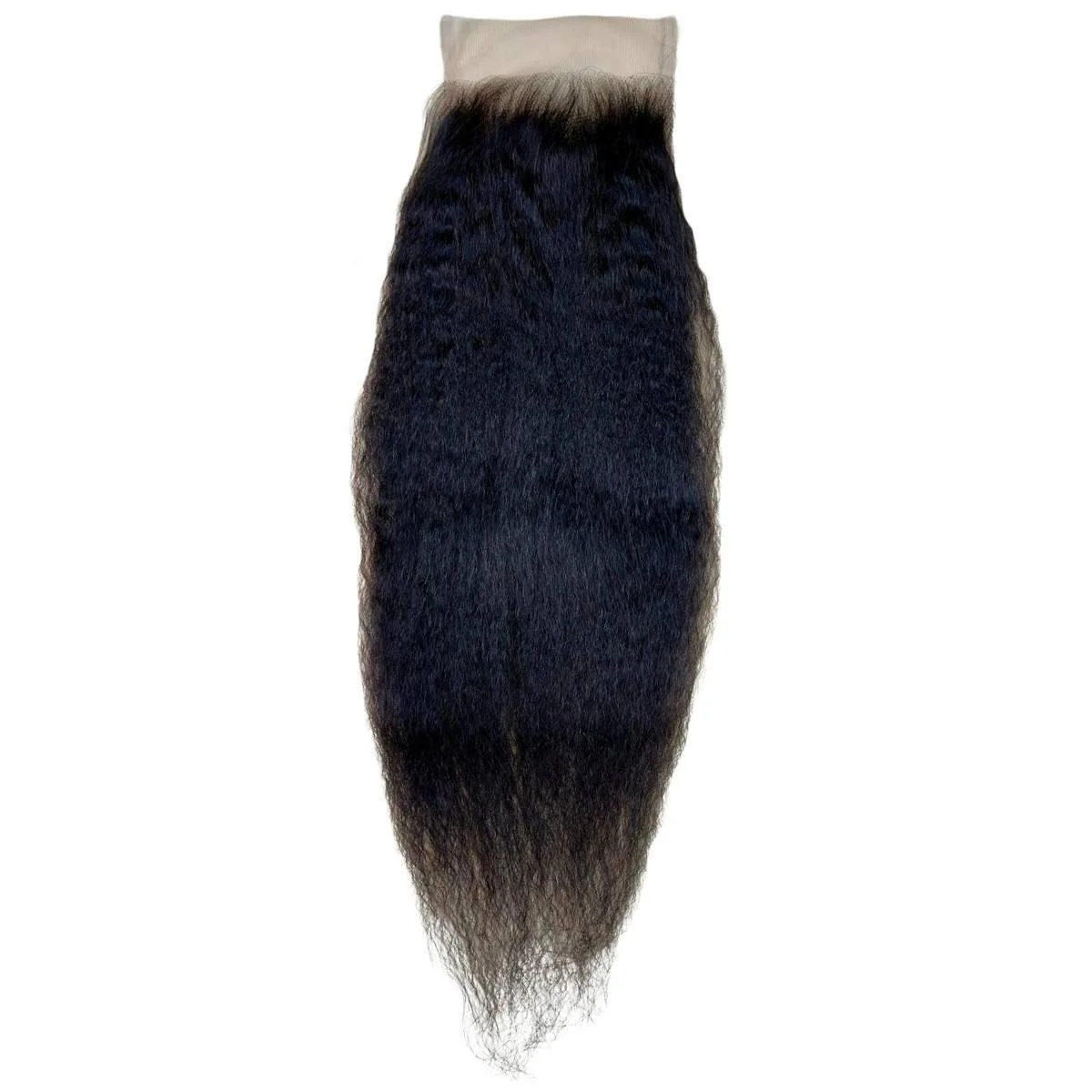 Kinky Straight 4x4 Transparent Lace Human Hair Closure - Image 6
