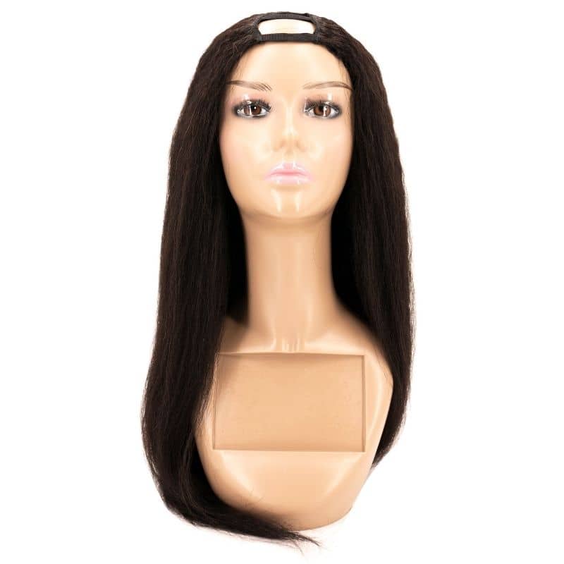 Kinky Straight U Part 100% Human Hair Wig - Image 3