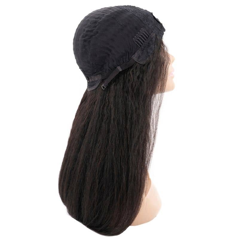 Kinky Straight U Part 100% Human Hair Wig - Image 4