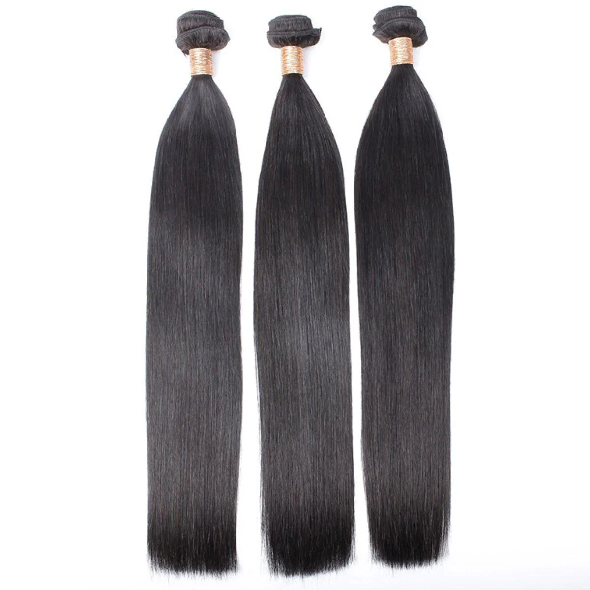 Brazilian Straight 100% Human Hair Bundle Deals - Image 3