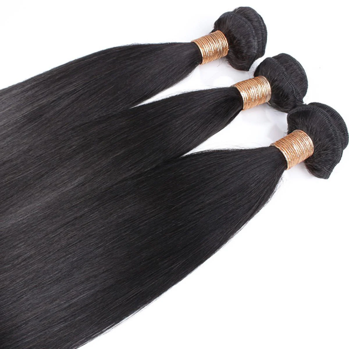 Brazilian Straight 100% Human Hair Bundle Deals - Image 5