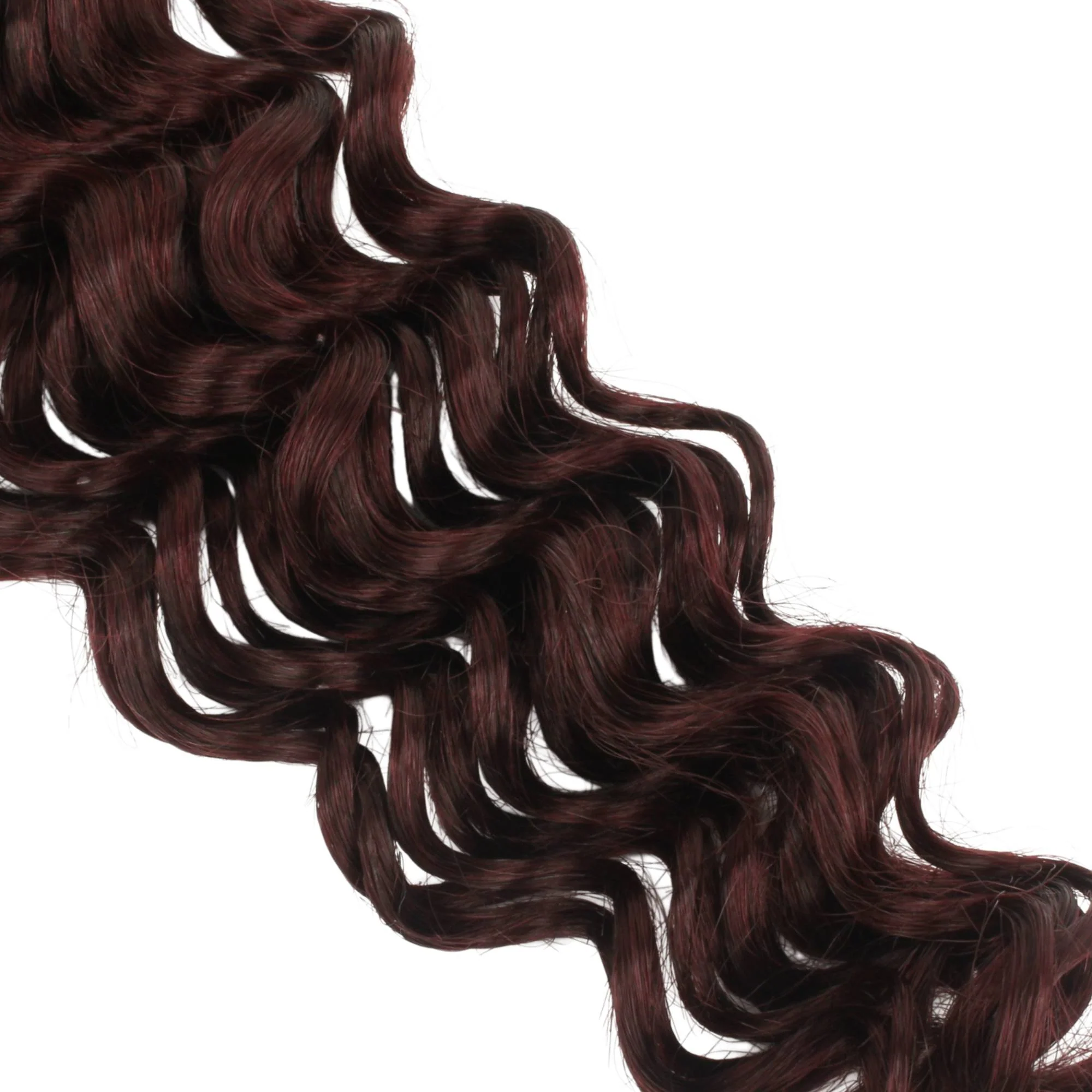 Burgundy Deep Wave Color 99J Bulk 100% Human Braiding Hair - Image 7