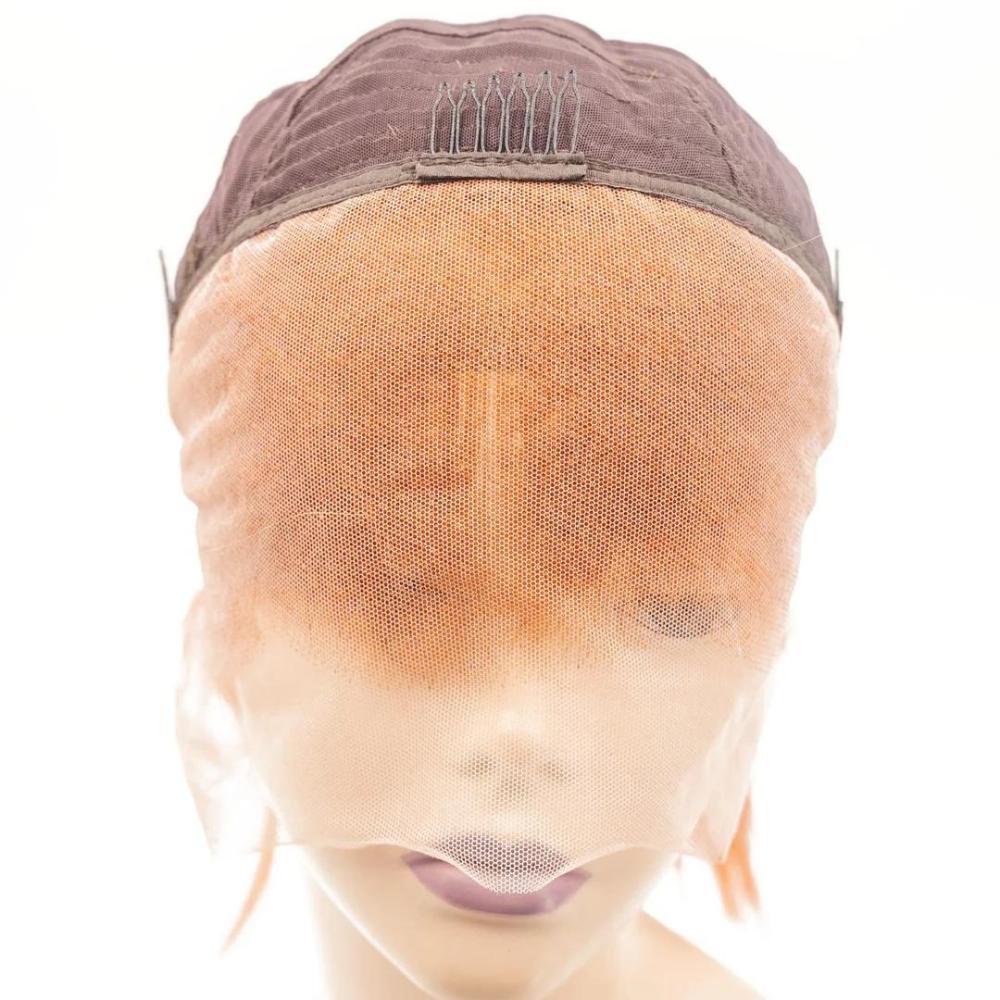 Cinnamon 13x4 Transparent Lace Front 100% Human Hair Bob Wig - Image 4