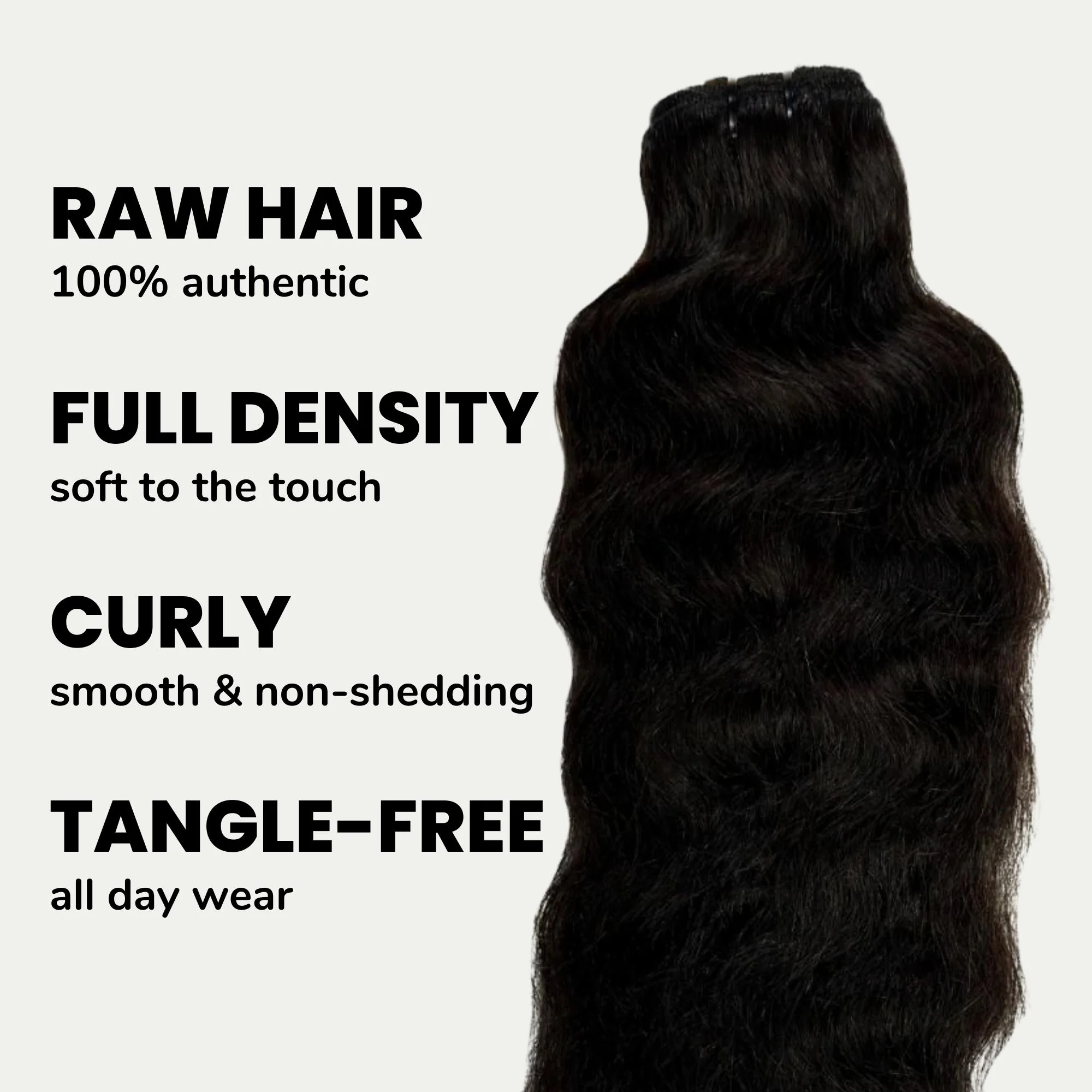 Raw Indian Curly 100% Human Hair Bundle Deal - Image 3