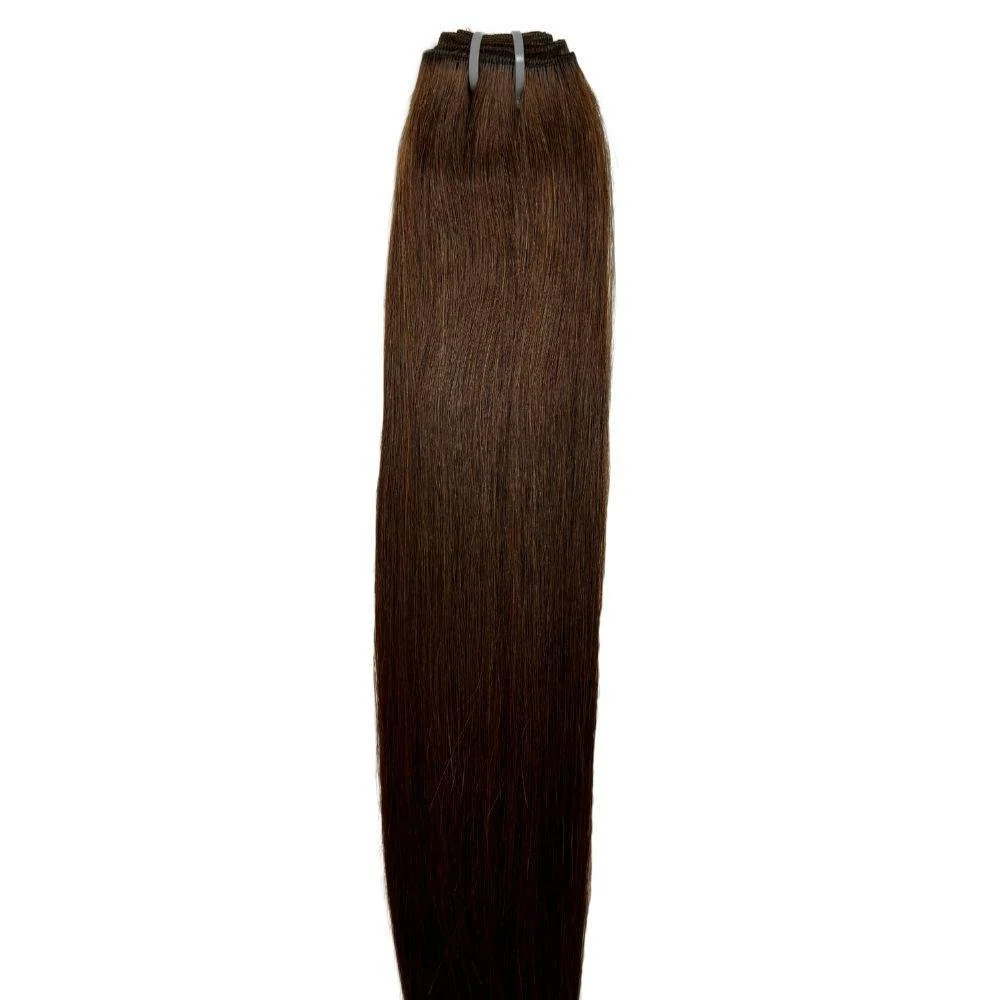 Raw Dark Brown Straight 100% Human Hair Bundles - Image 6