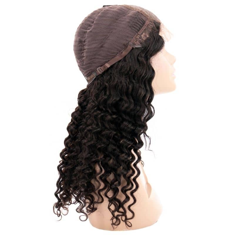 Deep Wave 4x4 Transparent Lace 100% Human Hair Closure Wig - Image 4