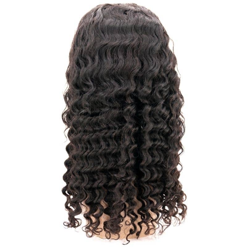 Deep Wave 4x4 Transparent Lace 100% Human Hair Closure Wig - Image 6