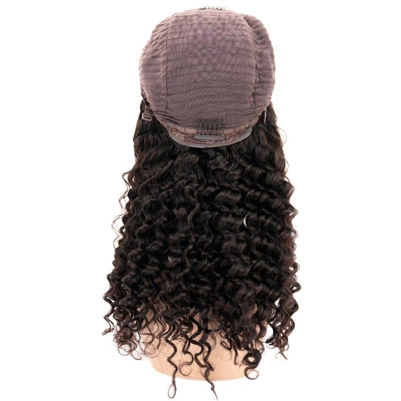 Deep Wave 4x4 Transparent Lace 100% Human Hair Closure Wig - Image 7