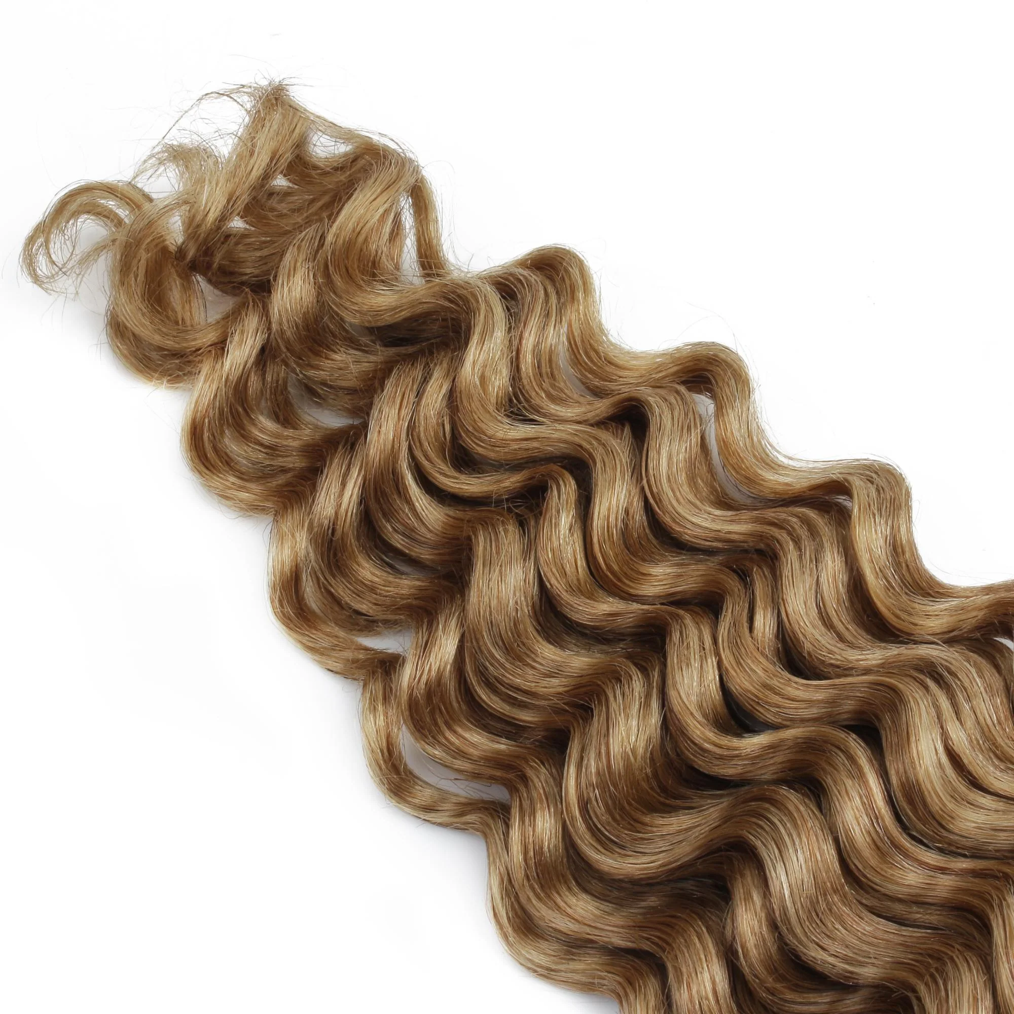 Honey Blonde Deep Wave 27 Bulk 100% Human Braiding Hair - Image 6