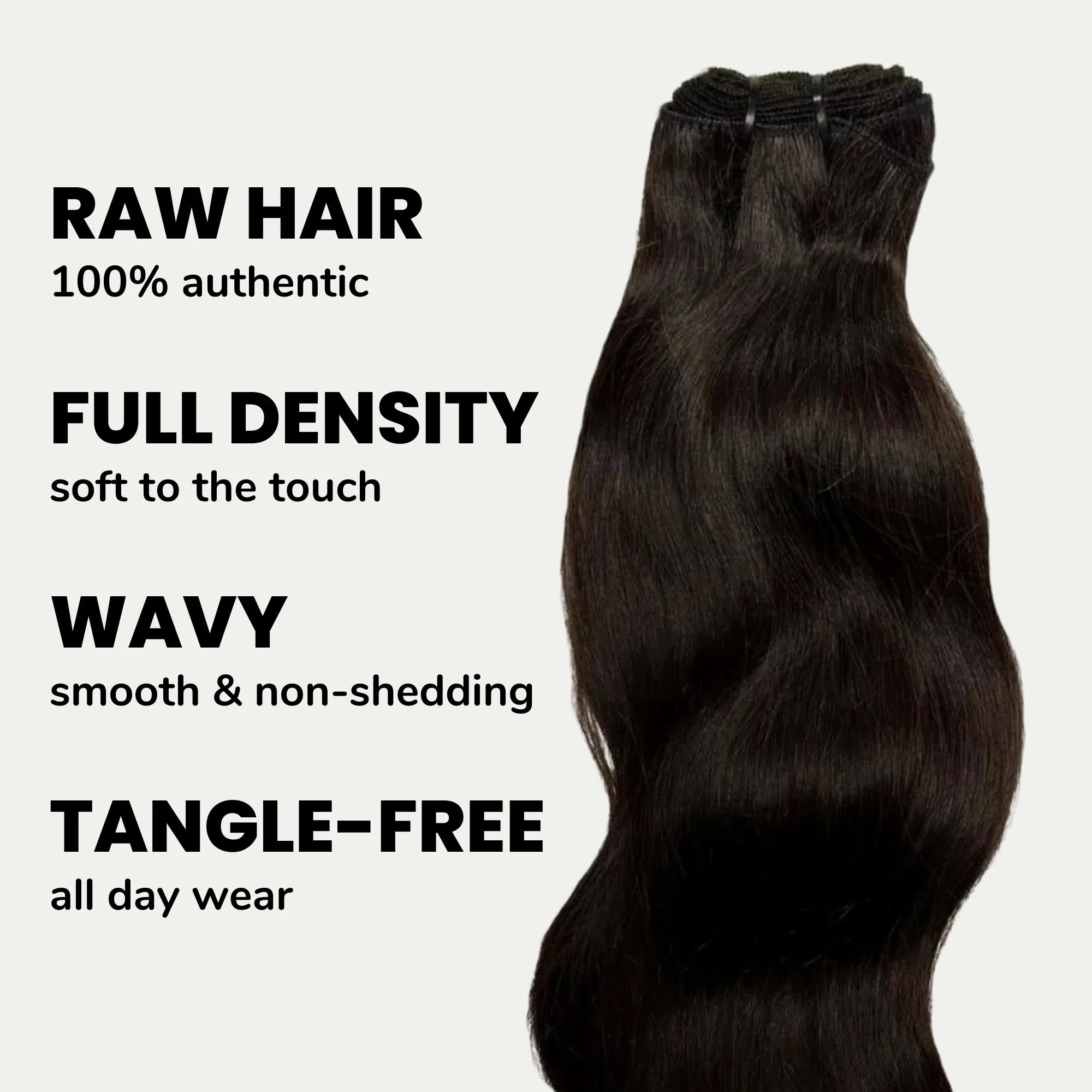 Raw Indian Wavy 100% Human Hair Bundle Deals - Image 3