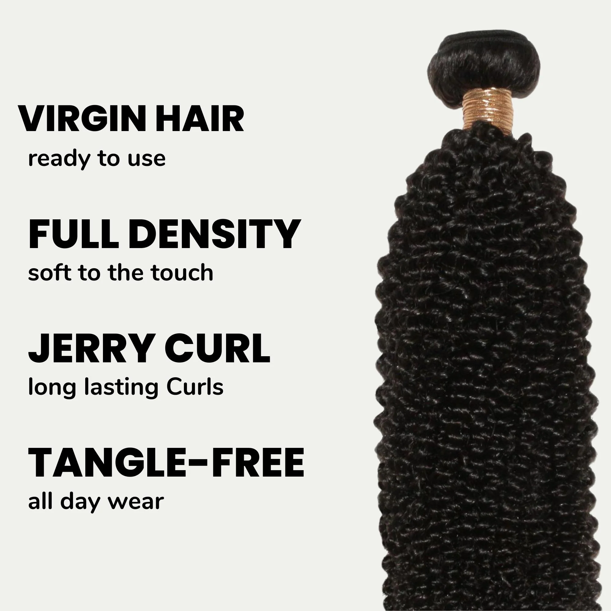 Jerry Curl 100% Human Hair Bundle Deals - Image 3