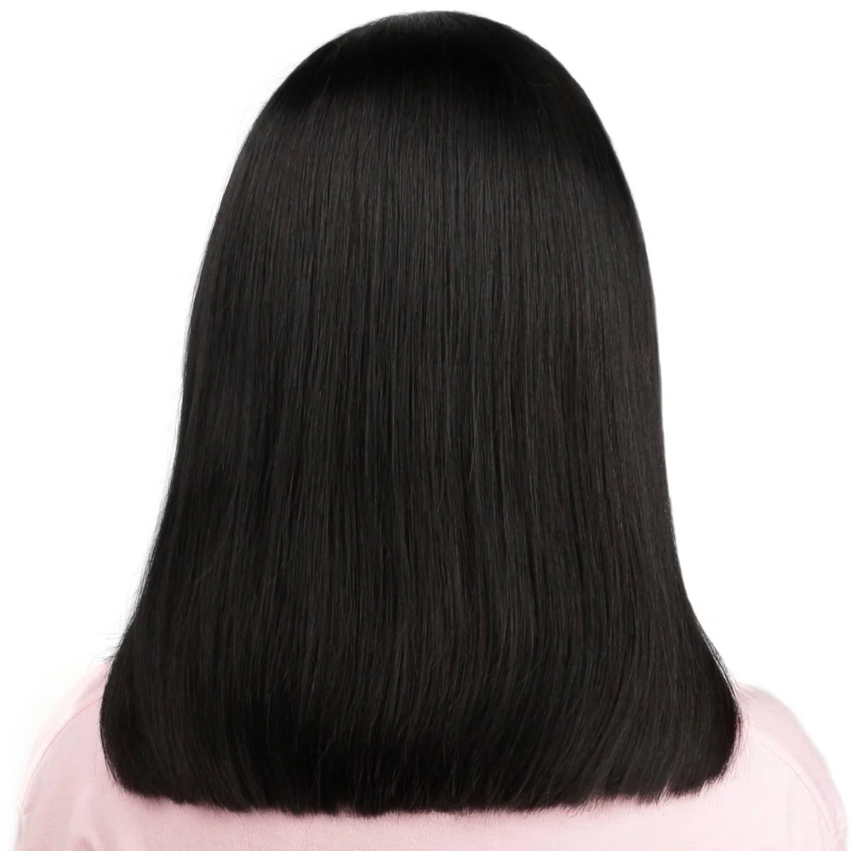 Jet Black 4x4 HD Lace Closure 100% Human Hair Bob Wig - Image 5