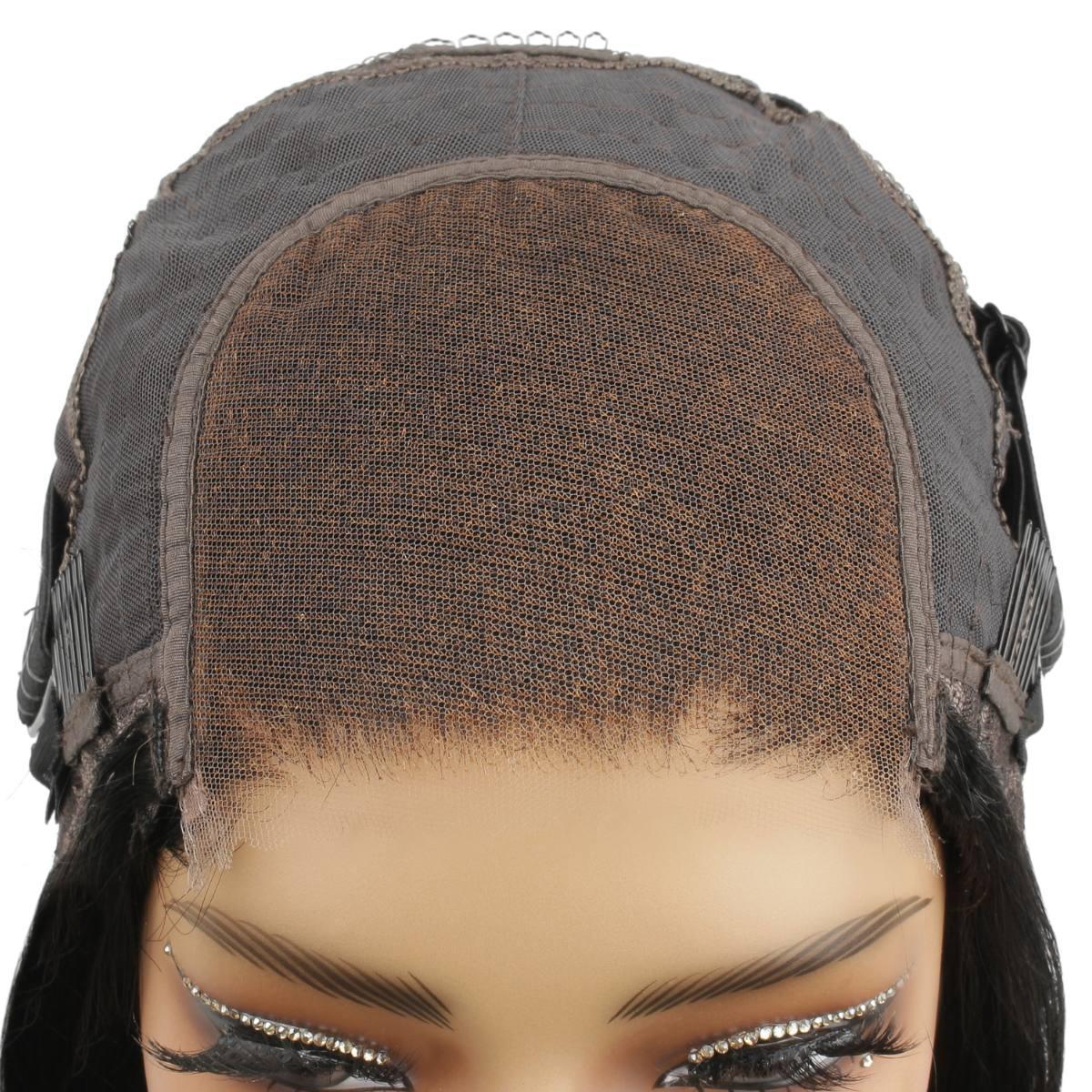 Jet Black 4x4 HD Lace Closure 100% Human Hair Bob Wig - Image 7