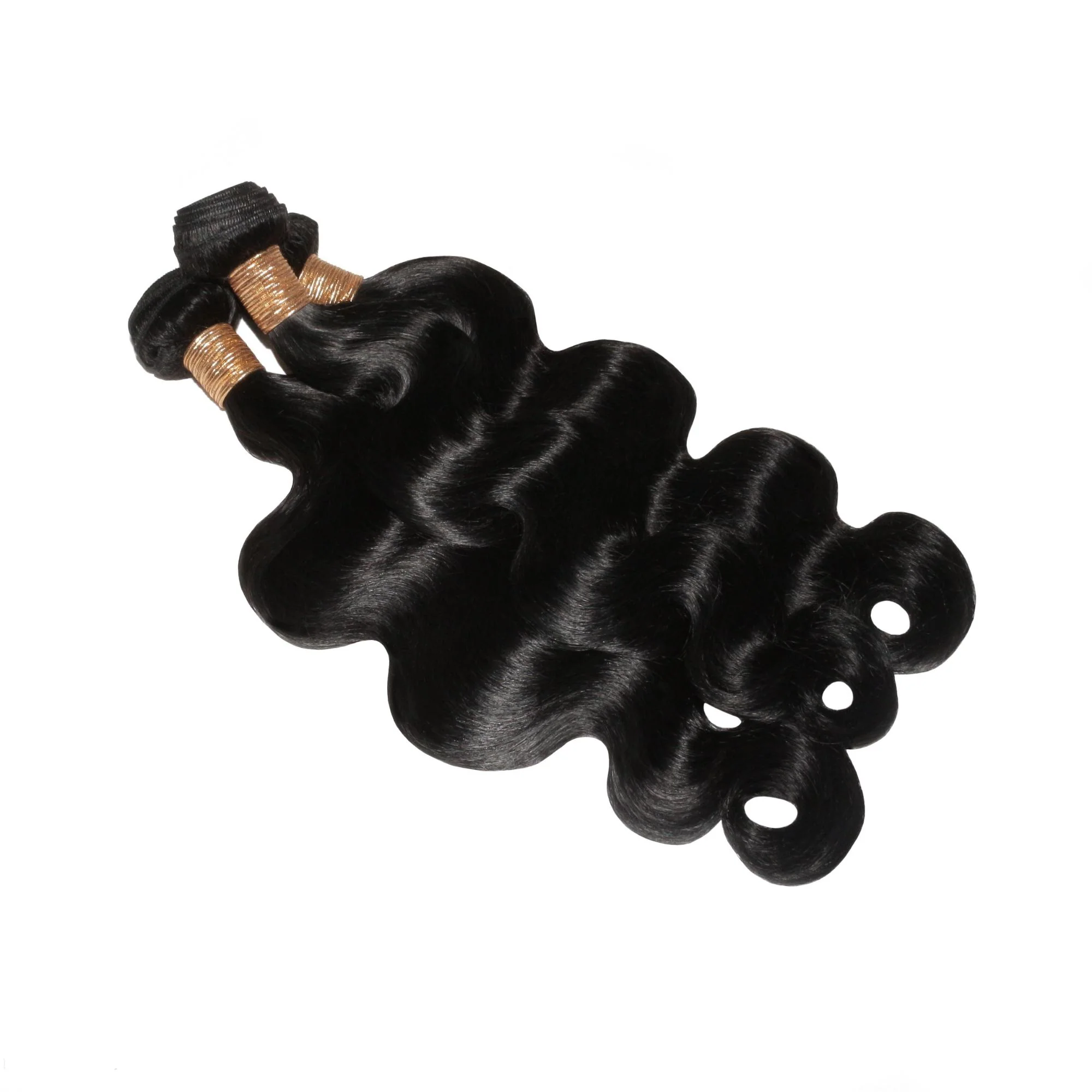 Jet Black Body Wave 100% Human Hair Bundle Deals - Image 9