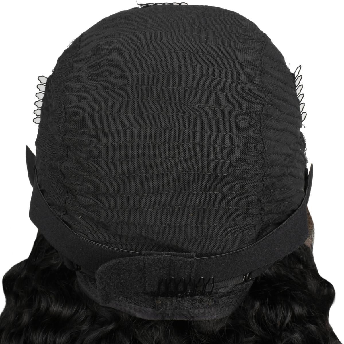 Jet Black Deep Wave 13x4 HD Lace Front Wig - Image 10