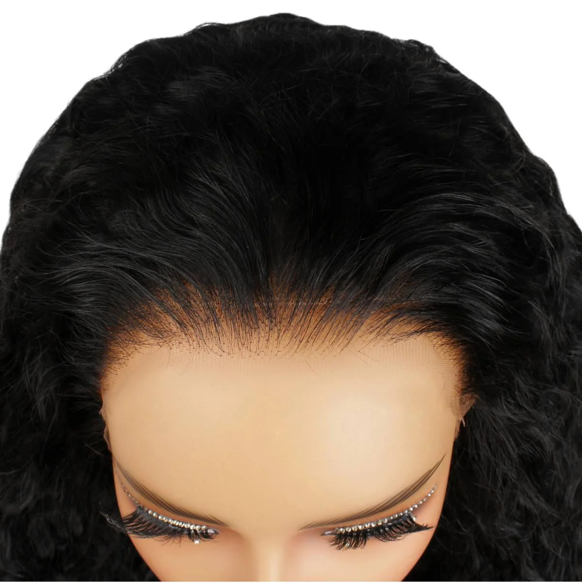 Jet Black Deep Wave 13x4 HD Lace Front Wig - Image 6
