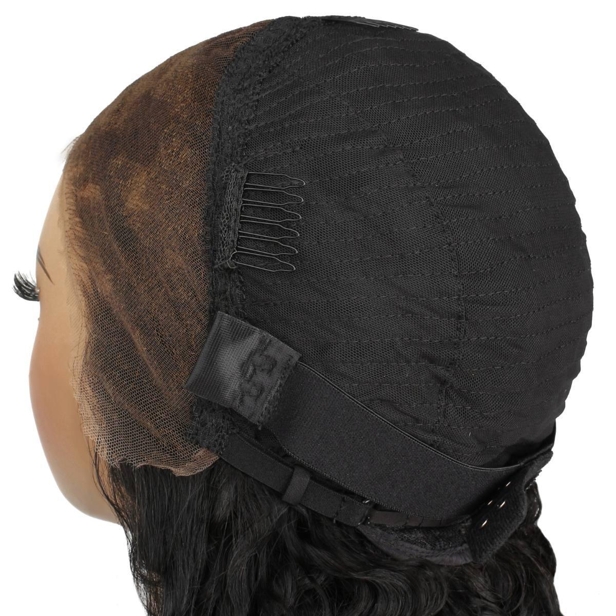 Jet Black Deep Wave 13x4 HD Lace Front Wig - Image 8