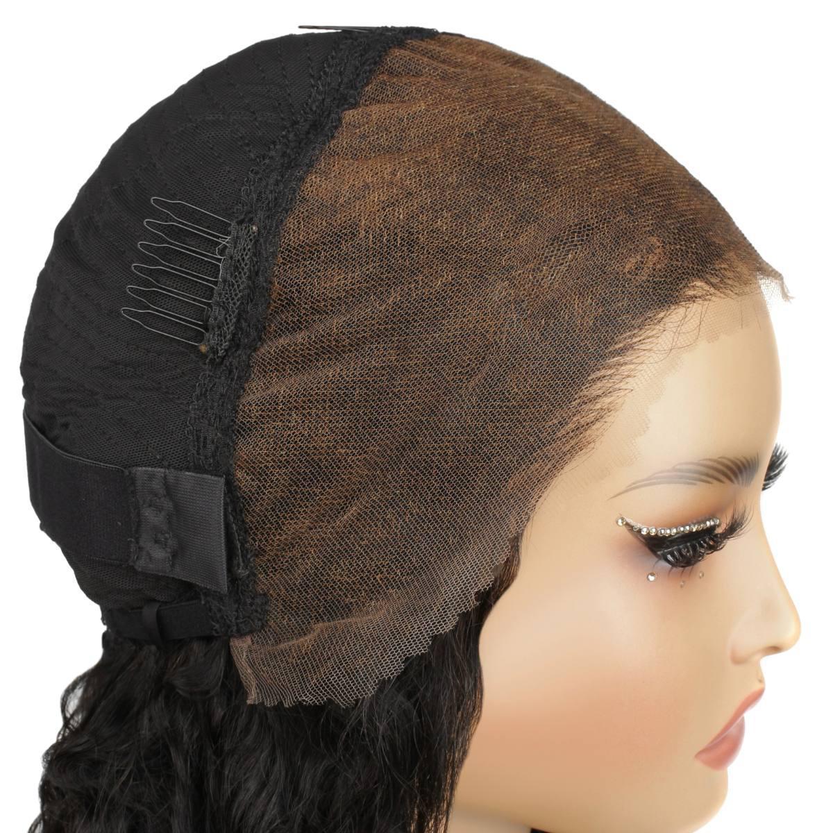 Jet Black Deep Wave 13x4 HD Lace Front Wig - Image 9