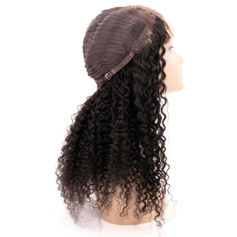 Kinky Curly 4x4 Transparent Lace 100% Human Hair Closure Wig - Image 3