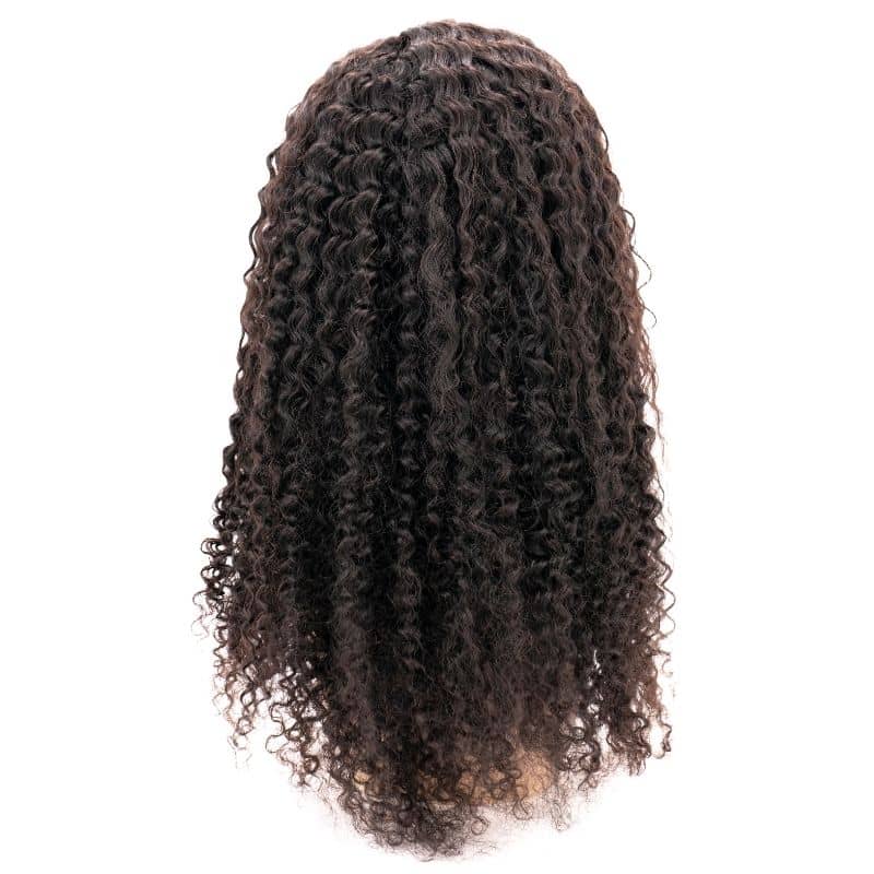 Kinky Curly 4x4 Transparent Lace 100% Human Hair Closure Wig - Image 6
