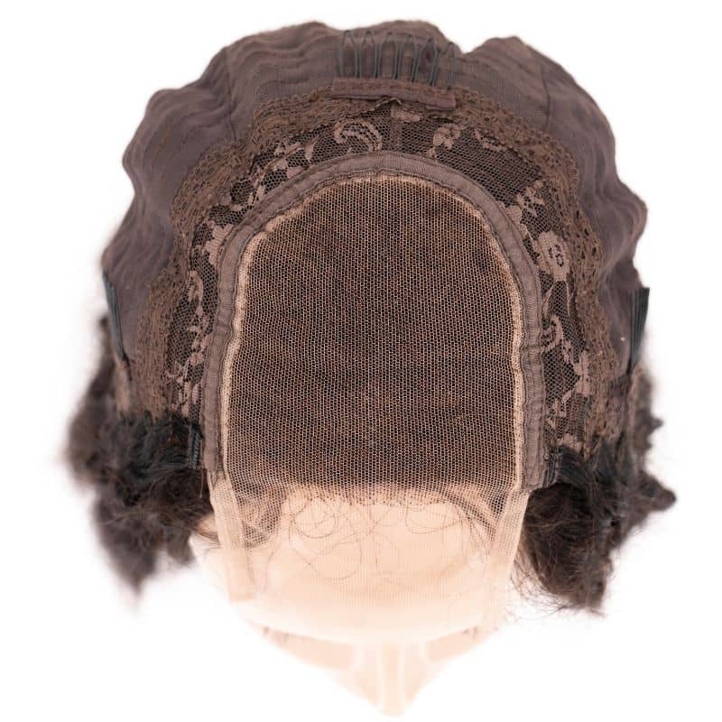 Kinky Curly 4x4 Transparent Lace 100% Human Hair Closure Wig - Image 7