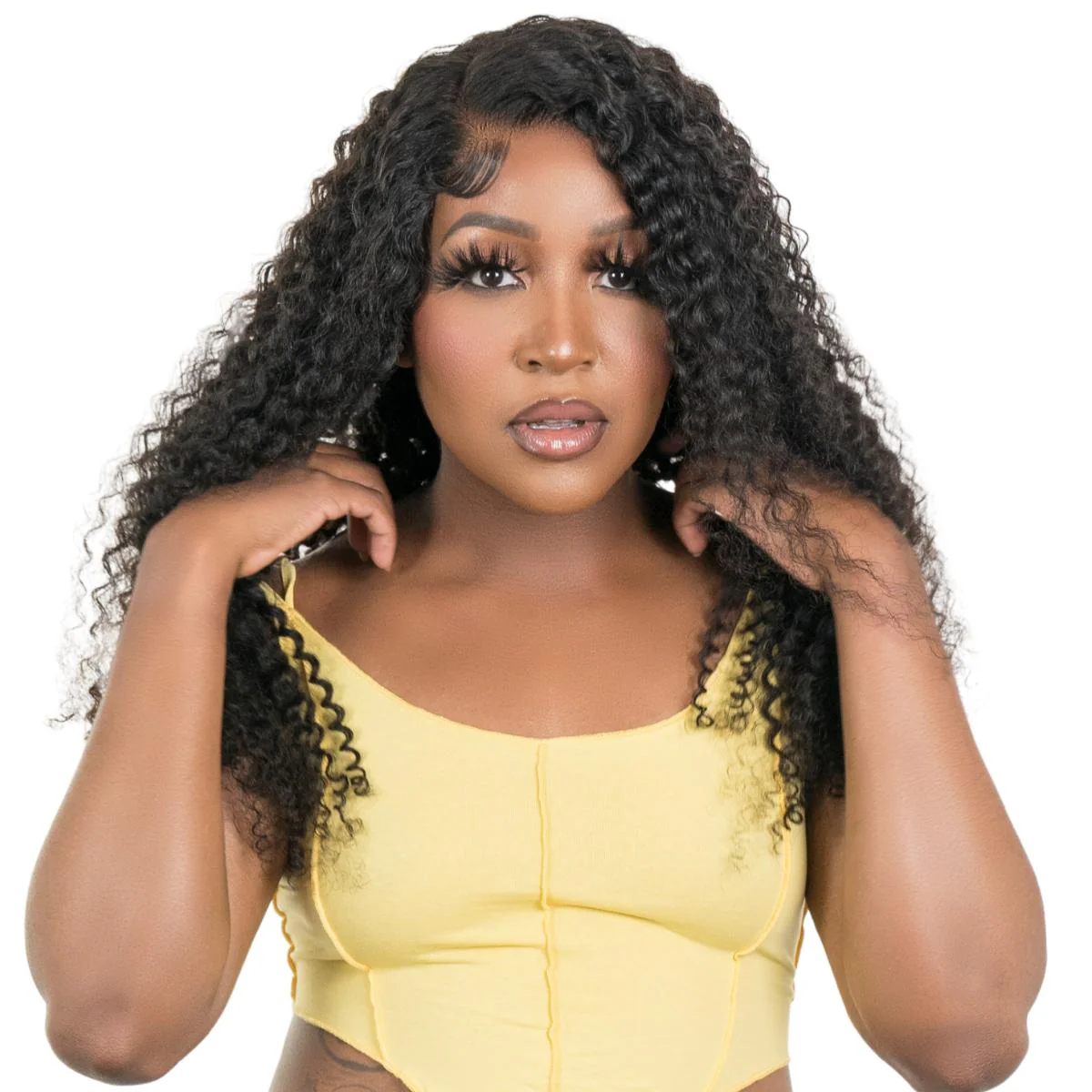 Kinky Curly 4x4 Transparent Lace 100% Human Hair Closure Wig - Image 8